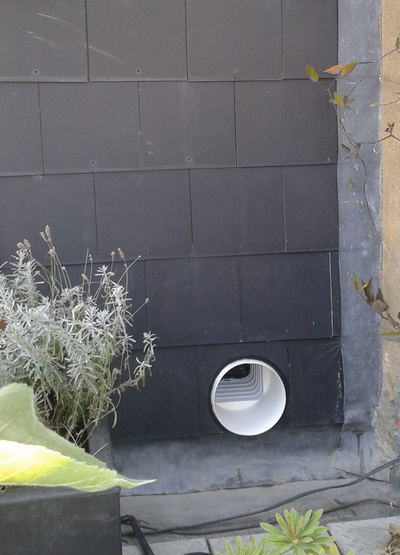 large cat flap with tunnel